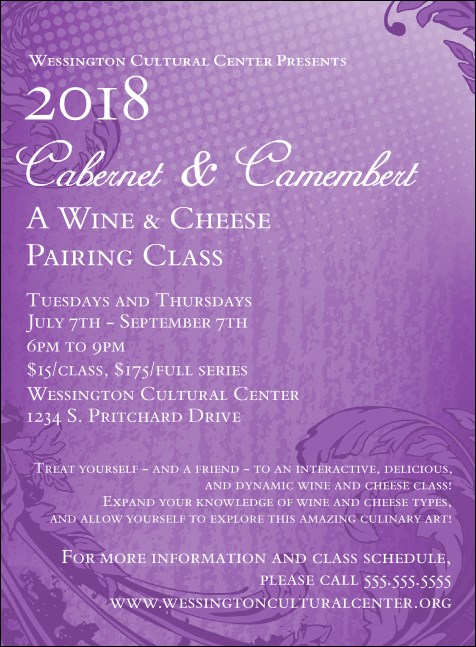 Year Classic Purple Invitation Product Front