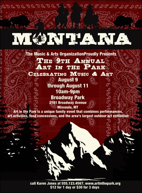 Montana Invitation Product Front