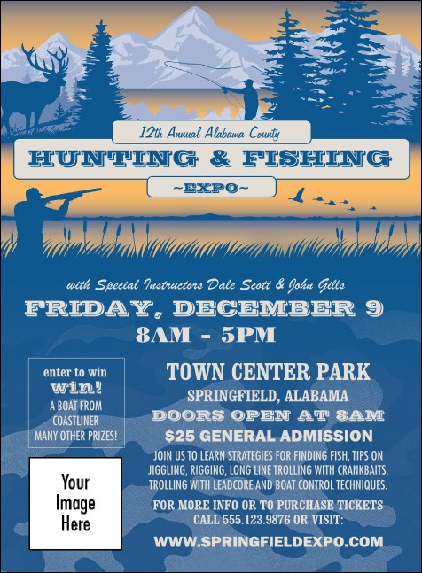 Fishing and Hunting Expo Invitation Product Front