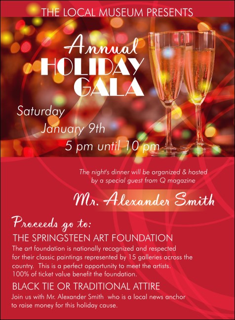 Champagne Lights Invitation Product Front