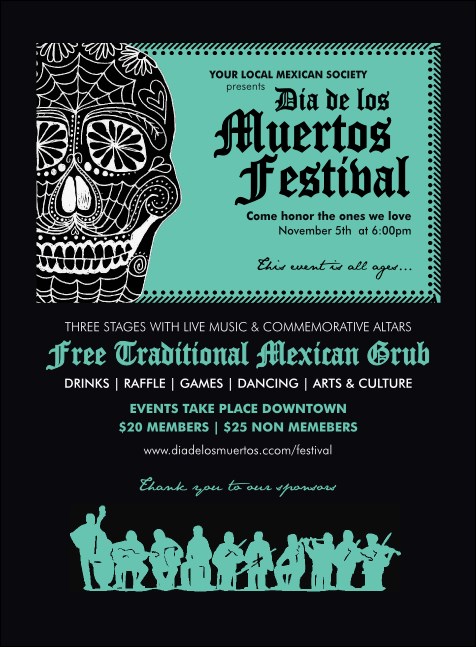 Day of the Dead Invitation Product Front