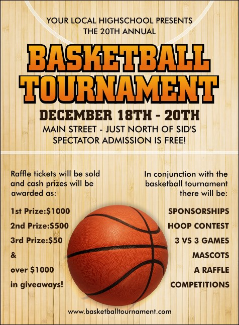 Basketball Court Invitation Product Front