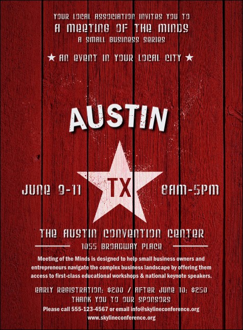 Austin Star Invitation Product Front