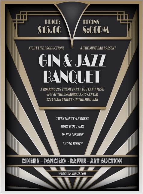 Roaring 20s Invitation Product Front