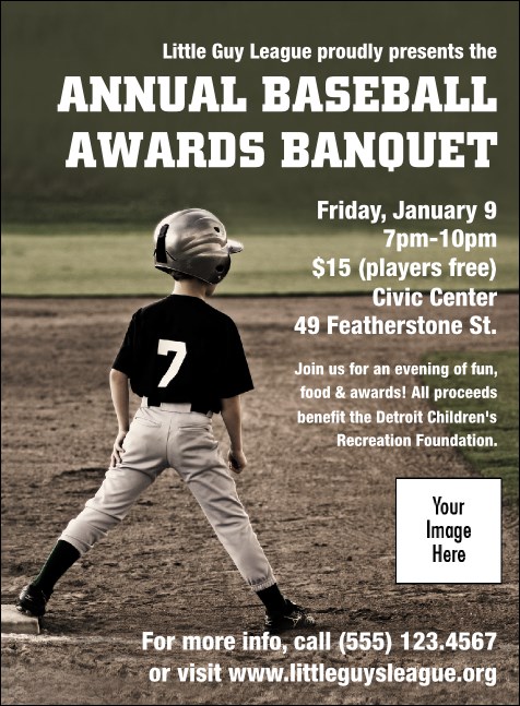Baseball Event Invitation 001 Product Front