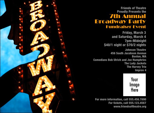 Broadway Invitation Product Front