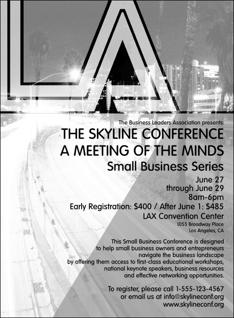 Los Angeles Invitation (Black and white)