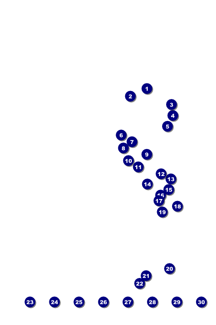 California Poster (Green and Blue) Front Field Markers