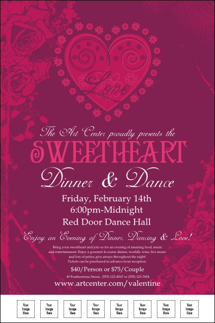 Valentine Heart Logo Poster