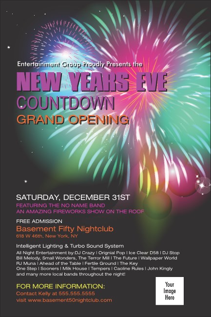 Fireworks Poster Product Front