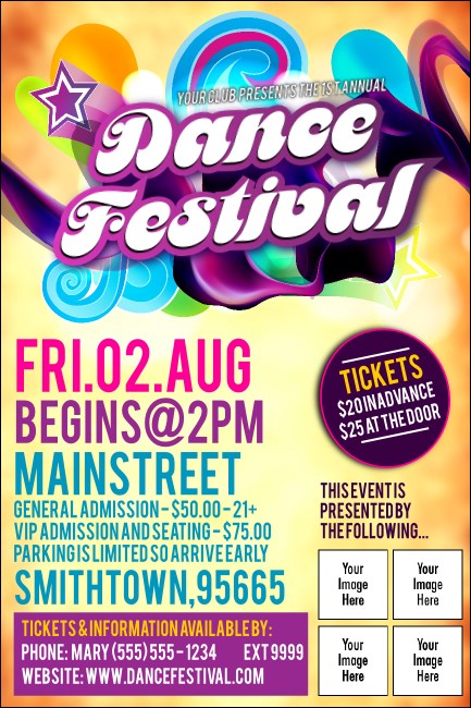 Disco Dance Festival Poster Product Front