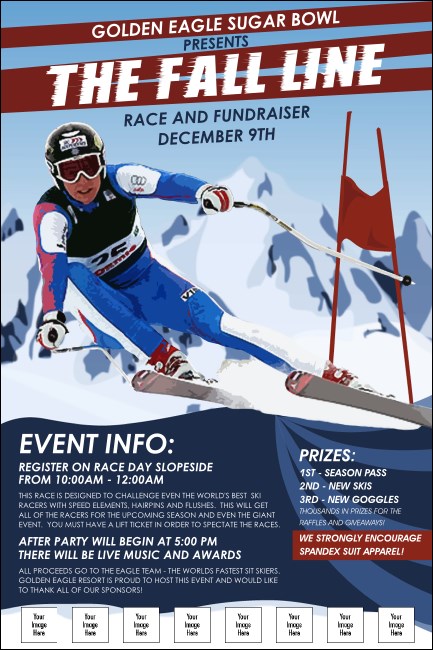Ski Race Poster Product Front
