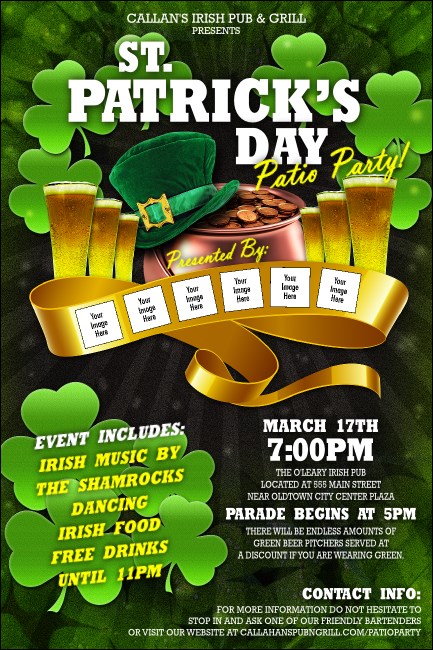 St. Patrick's Day Party Poster Product Front