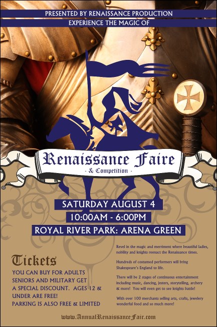 Renaissance Faire Armor Poster Product Front
