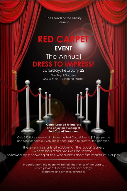 Red Carpet Poster Product Front
