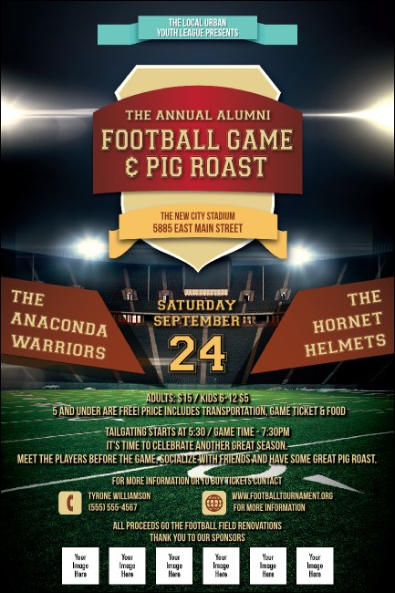 Football Lights Poster Product Front