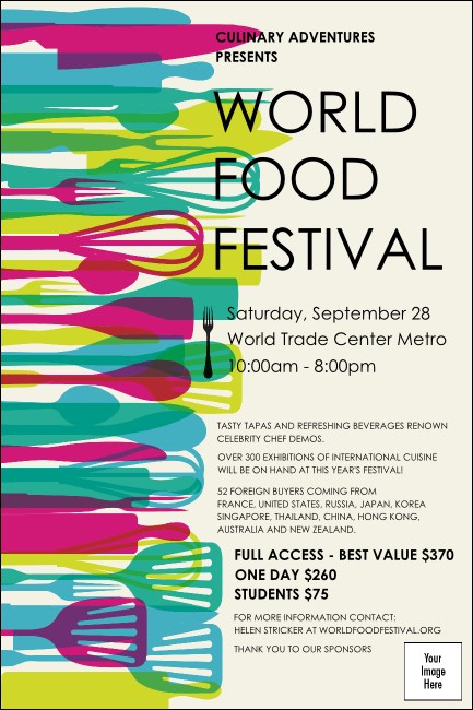 World Food Festival Poster Product Front