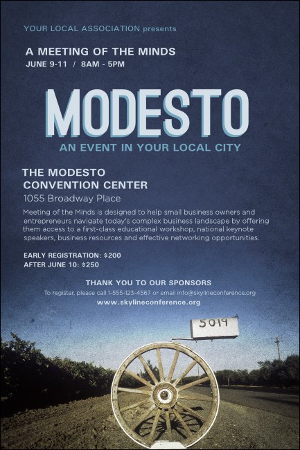Modesto Poster Product Front
