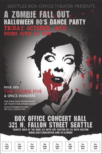 Zombie Woman Poster With Place Holder Image Product Front