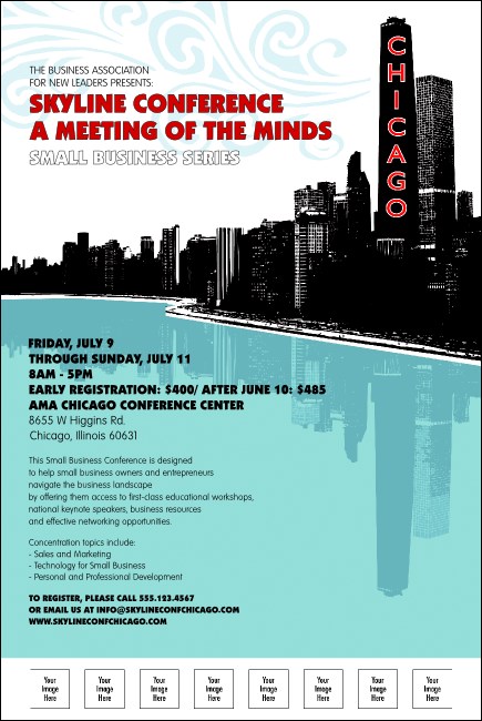 Chicago Poster with Image Upload Product Front