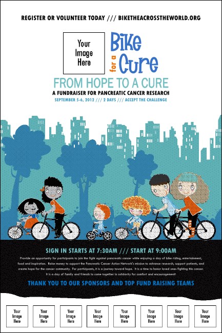 Bike for a Cause Logo Poster