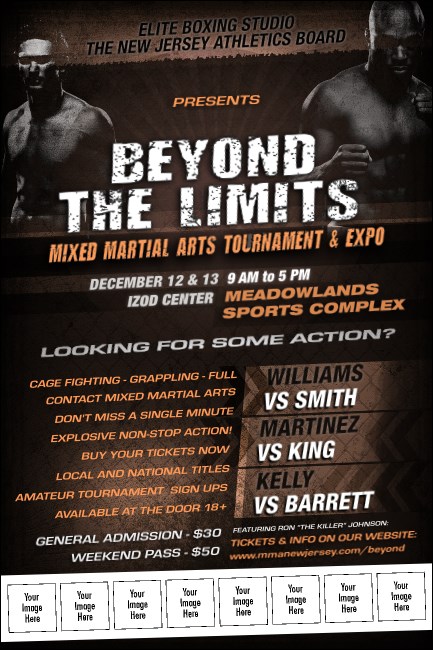 MMA Main Event Logo Poster (Brown) Product Front