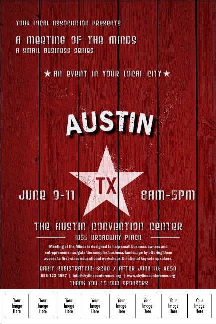 Austin Star Logo Poster Product Front