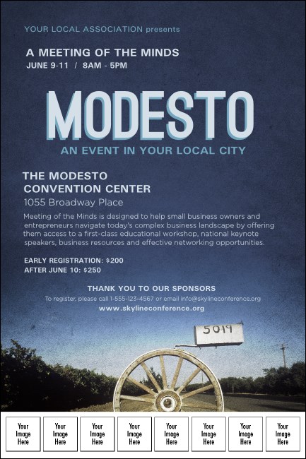 Modesto Logo Poster Product Front