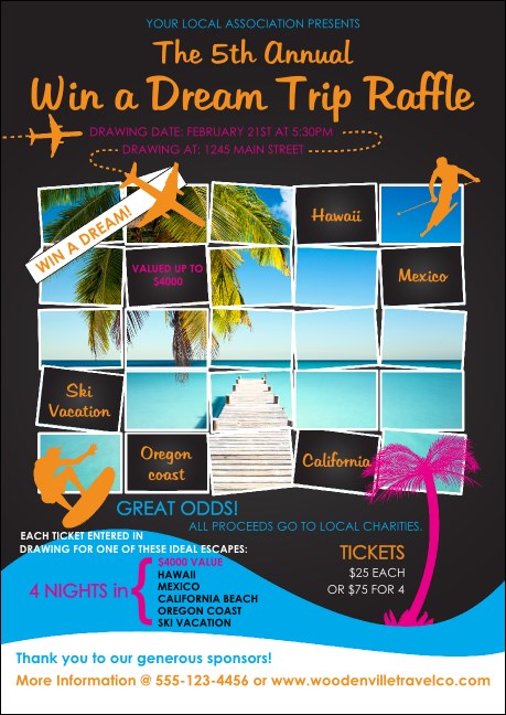 Win a Vacation Postcard Product Front