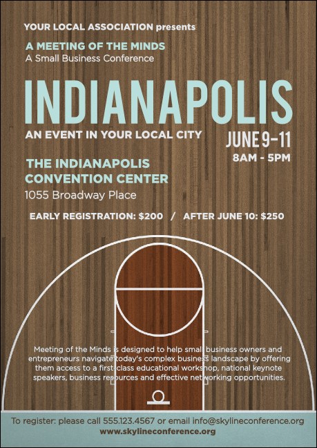 Indianapolis Basketball Postcard Product Front