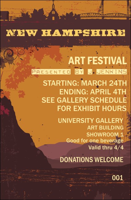 New Hampshire Drink Ticket