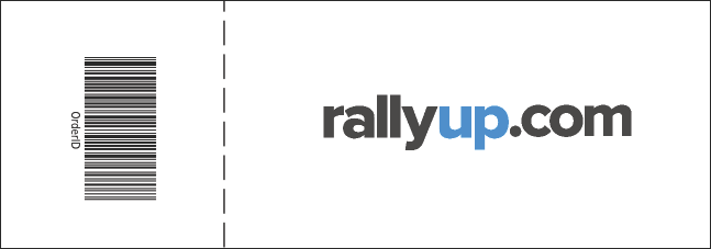 California Raffle Ticket (Gray and Blue) Product Back