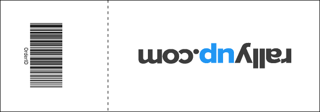 Winter Bird Raffle Ticket Product Back