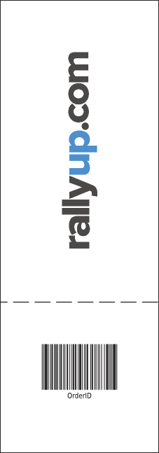 Green Gift Raffle Ticket Product Back