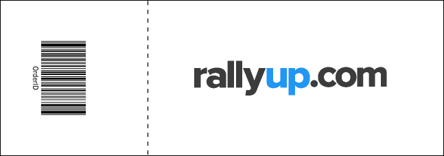 Hockey Badge Blue Raffle Ticket Product Back