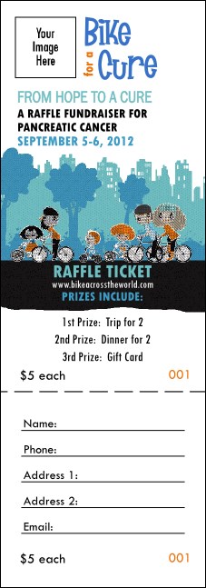 Bike for a Cause Raffle Ticket Product Front