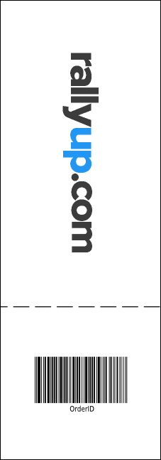 Winter Festival Raffle Ticket Product Back