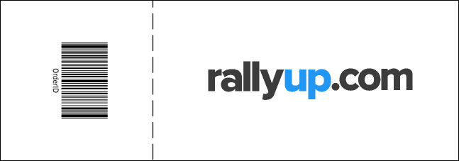 Dots Purple Landscape Raffle Ticket Product Back