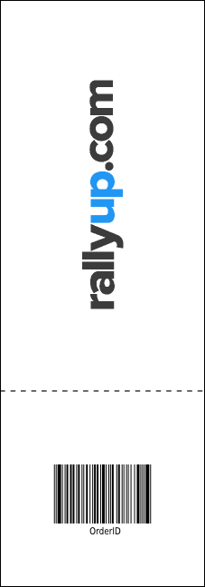 Cheerleading Jump Raffle Ticket Product Back