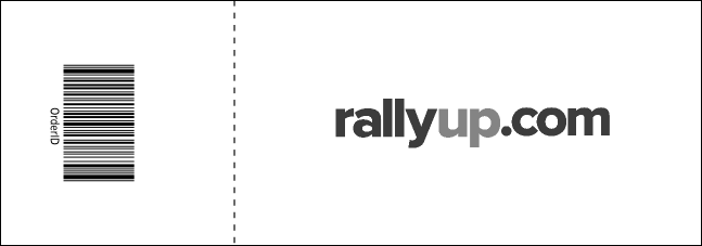 Lions Club International Black and White Raffle Ticket Product Back