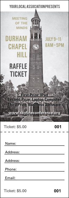 Chapel Hill Raffle Ticket Product Front