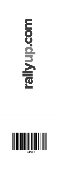 Portland Raffle Ticket (black and white) Product Back