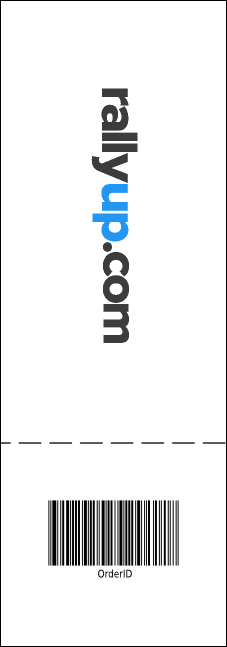 Green Squares Raffle Ticket Product Back