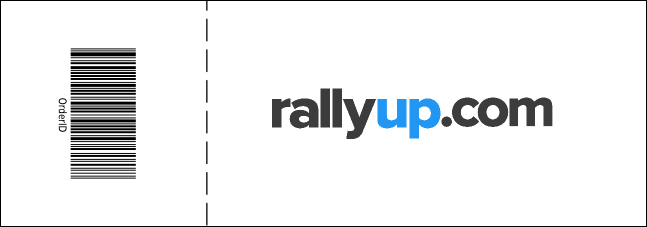 Red Rose Raffle Ticket Product Back