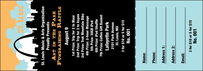 St. Louis Raffle Ticket Product Front