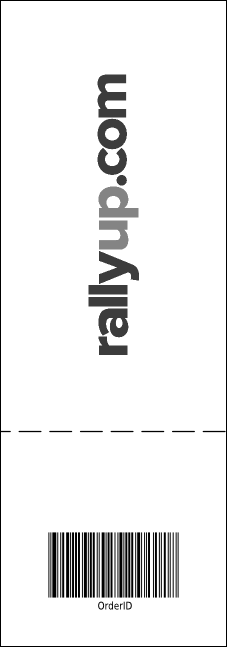 Sydney Raffle Ticket (Black and white) Product Back
