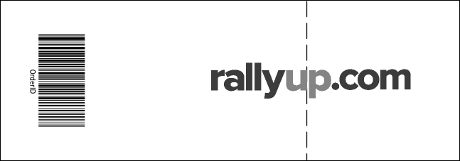 Rock Concert BW Raffle Ticket Product Back