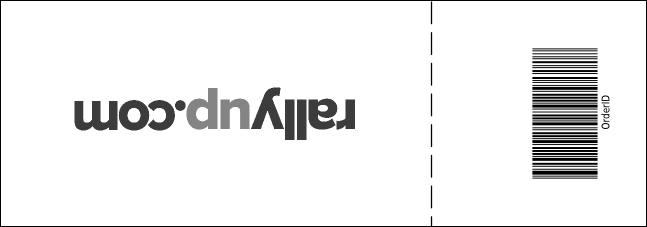 Jazz Concert Raffle Ticket (Black and White) Product Back