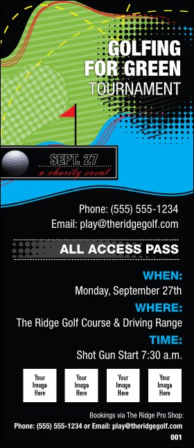Golf Water Hazard VIP Pass Product Front