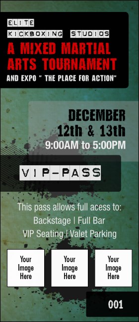 Contemporary Mixed Martial Arts VIP Pass Product Front